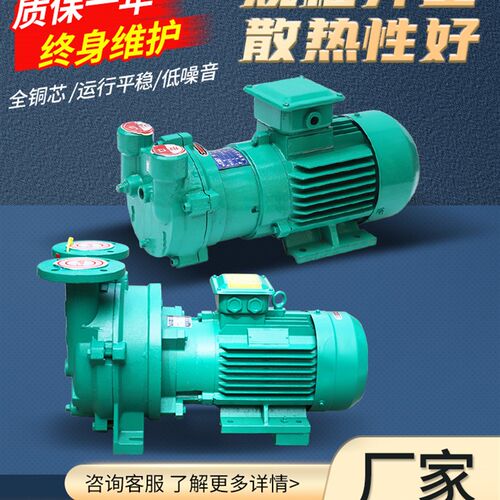 2BV水环式真空泵工业用2060/2061/2070/2071高真空水循环泵耐腐蚀