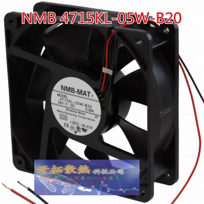 原装正品NMB 4715KL-05W-B20 12cm 12038 24V 0.28A变频器风扇