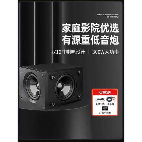 trasam/全想 H10B 10寸有源低音炮 双喇叭 密闭箱重动盘 超重低音