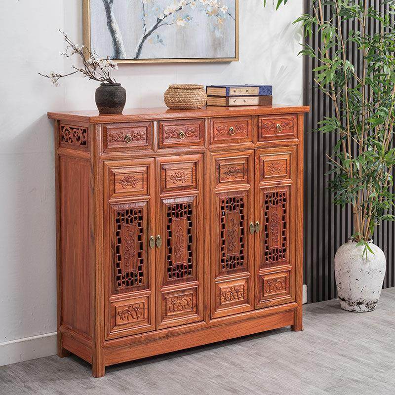 中式门厅鞋柜全实木隔断大容量多层储物柜家用门口鞋架玄关收纳柜,3C数码配件,USB多功能数码宝,淘宝优惠券,粉丝福利购,淘宝优惠卷