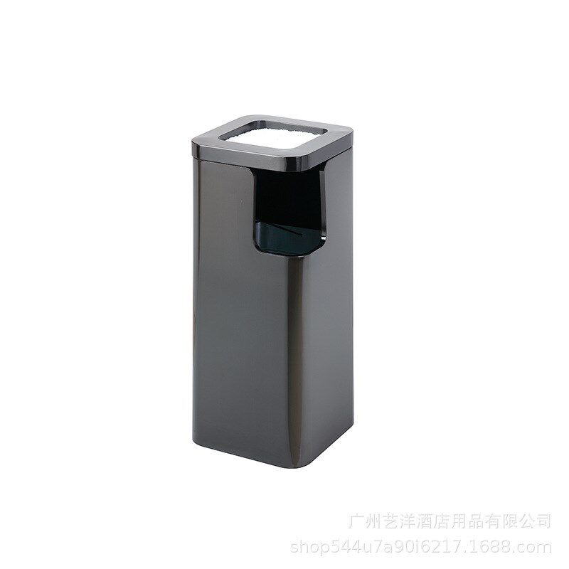 酒店大堂垃圾桶大理石带烟灰缸立式不锈钢大N厅用电梯口走廊灭烟