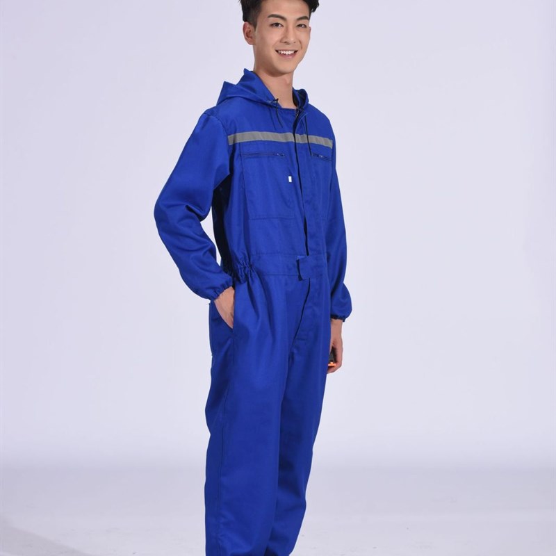 连体工作服男汽修防护全棉连体衣劳保养殖Q场防护服一体工作服