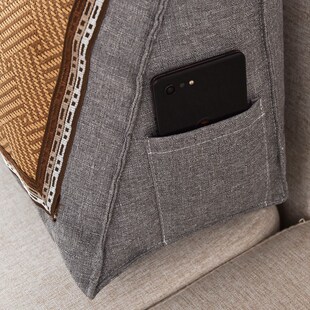 夏凉藤席长靠枕客厅沙发靠背垫单双人G床靠垫床上护腰靠腰垫可拆