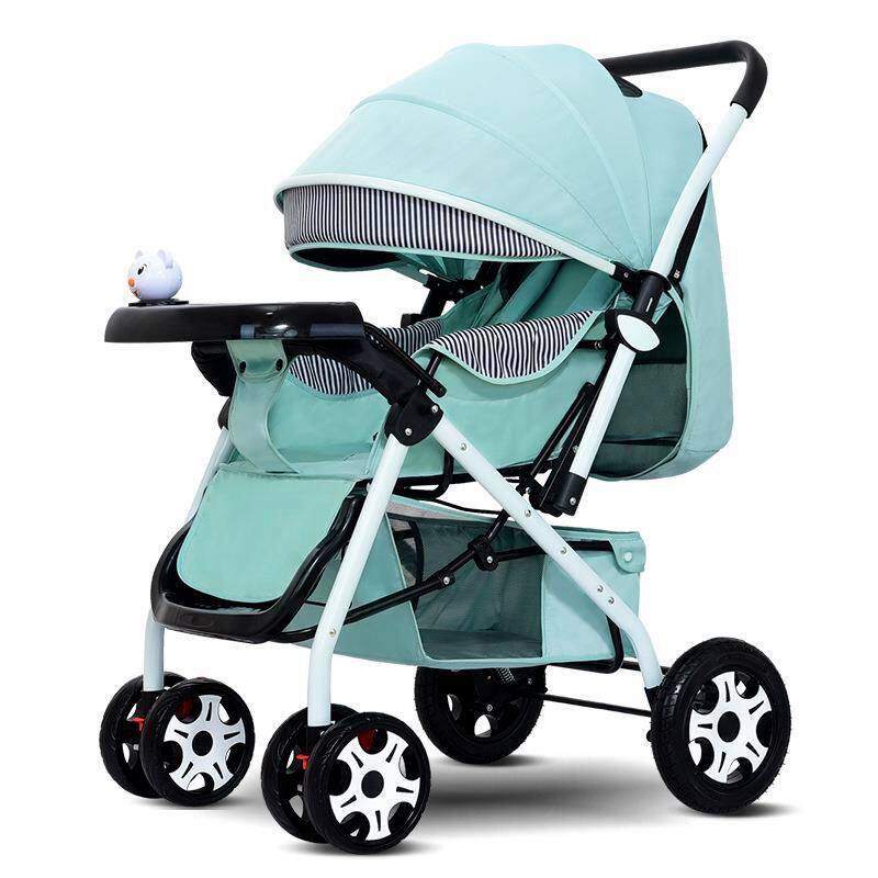 婴儿车可坐可躺双向轻便折叠收B车0到3岁大空间减震宝宝小推车