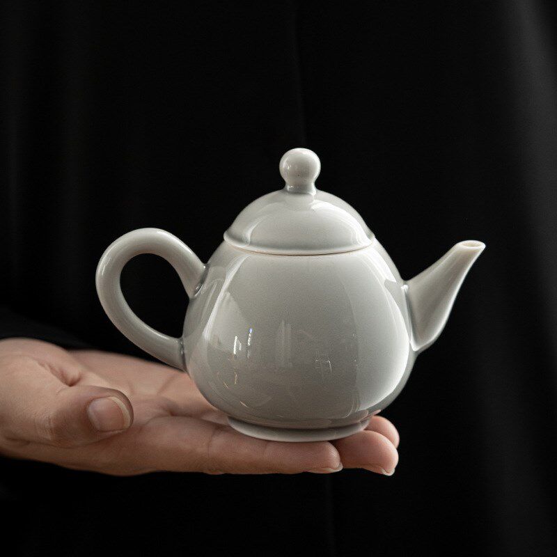 冰灰釉水滴壶陶j瓷功夫茶壶小单壶普洱急需泡茶器小茶壶功夫茶具
