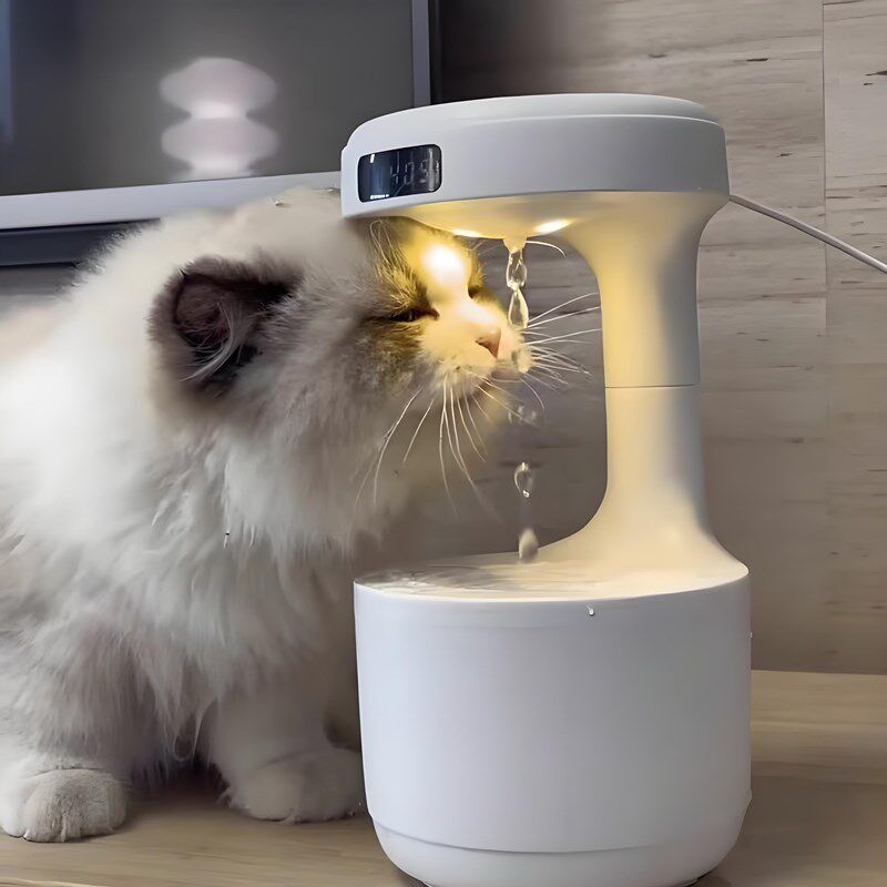 反重力加湿器猫咪饮水机流动水自动水循环宠物狗智能饮水器喂水器