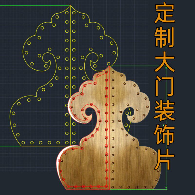 古木门铜条压条门环铜条大门包边铜如意花铜直条铜泡钉铜皮包门边