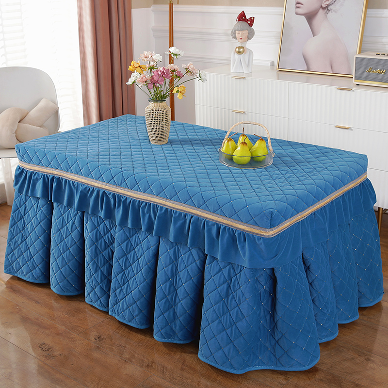 烤火桌子罩长方形电取r暖炉罩套加厚加绒烤火桌布电炉罩茶几罩套