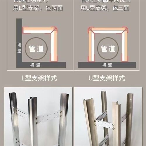 包下水管道新型装饰材o料可拆卸试瓷砖支架管封厨房卫生间包管神