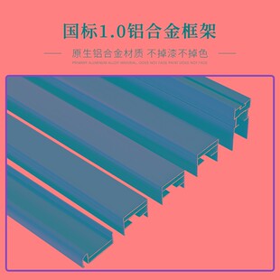定制对开折叠纱门低轨隐形纱窗y推拉伸缩风琴式防蚊防虫门帘铝合