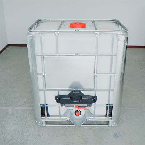 吊装吨桶500L/升塑料化工集装桶周转方桶可P行吊加固柴油塑料吨桶