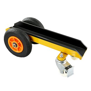 大理石材a搬运推板车四轮装载车重型槽钢实心橡胶万向轮手推车工