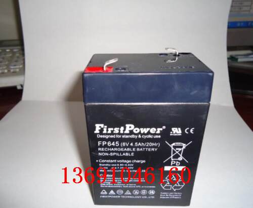 First Power蓄电池 FP645(6V4.5Ah/20hr)玩具车电子秤电瓶fp645