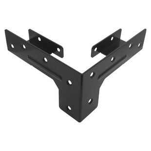 羊角 90度角铁家居连接件2.0 38x143x38x143 孔5.2 电泳黑直角角码