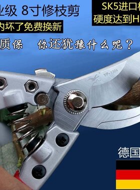 包邮进口园林工具花剪刀修剪树枝果树剪子粗枝剪果修枝剪园艺剪刀
