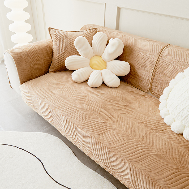 沙发垫春季短毛绒防滑q垫子四季通用2023新款坐垫网发套罩盖布