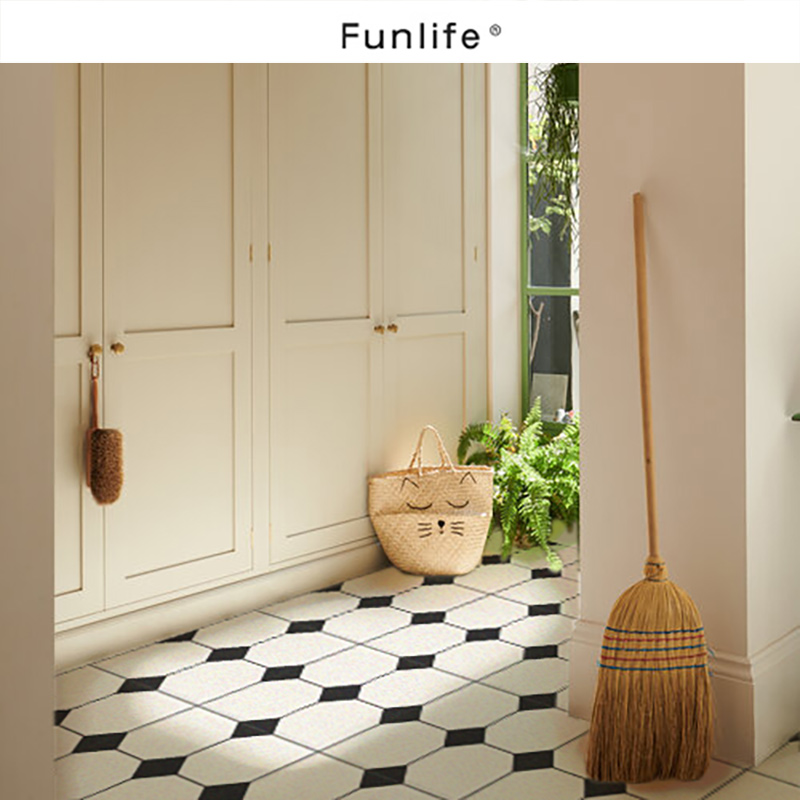 《loom》复古仿瓷砖贴纸纸化J妆室防水地板贴厨房翻新