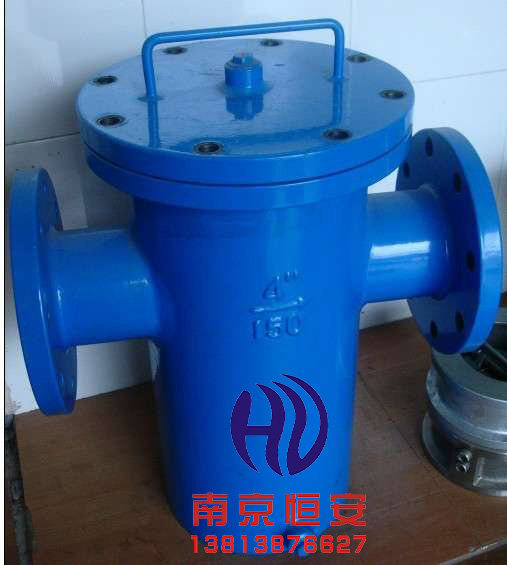 SBL 立式直通蓝式过滤器 不锈钢提篮过滤网 篮式过滤器 DN100 4寸