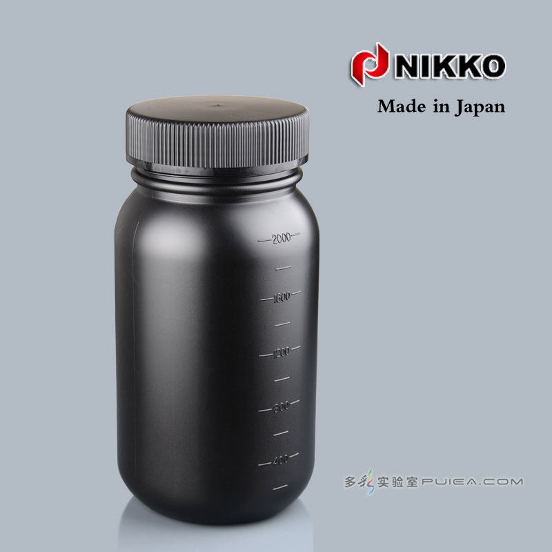 NIKKO进口塑料大口瓶2000ml 黑色广口试剂瓶2L防紫外线液体瓶HDPE,农机/农具/农膜,灌溉工具,淘宝优惠券,粉丝福利购,淘宝优惠卷