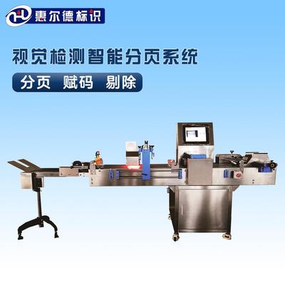 全自动智能视觉检测分页系统高效分页、剔除、收料一体机