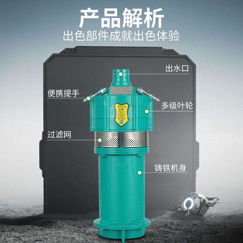 家用抽水泵小老鼠电动多级泵高扬程单三相J潜水泵220伏深水井水泵