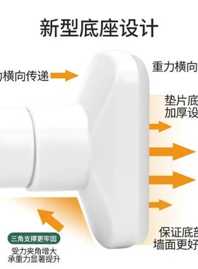 免打孔伸缩杆多用途升t级版自由晾衣杆挂衣杆窗帘杆浴帘杆