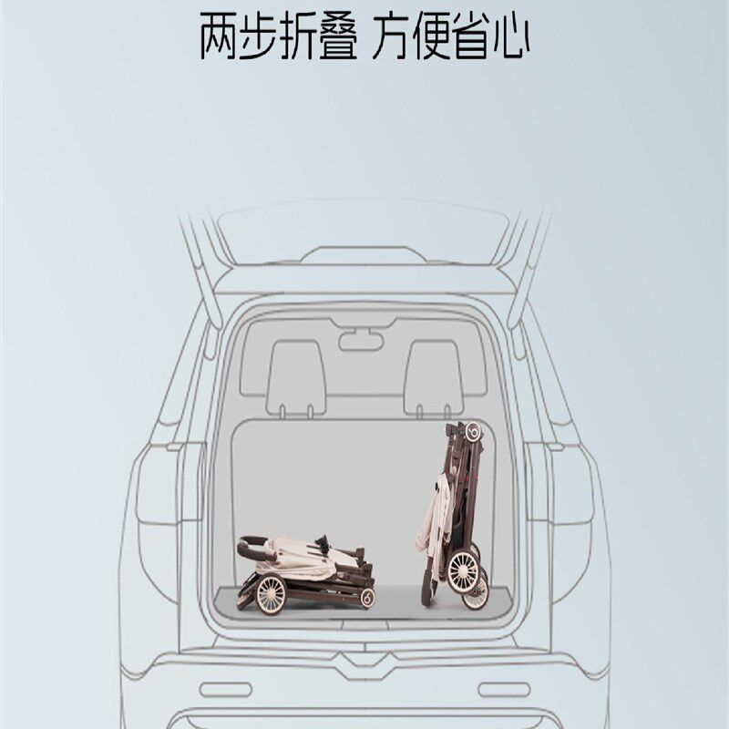 婴儿婴儿车A2轻型翻盖口袋裤伞婴y儿车可折叠,可坐可卧快速折叠便