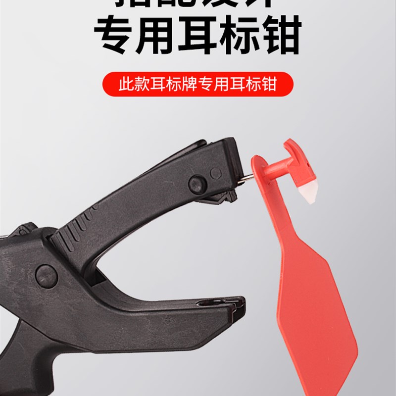 牛耳标号牌加g厚连体牛耳标一体标识牌大号兽用标记牌养殖场可定