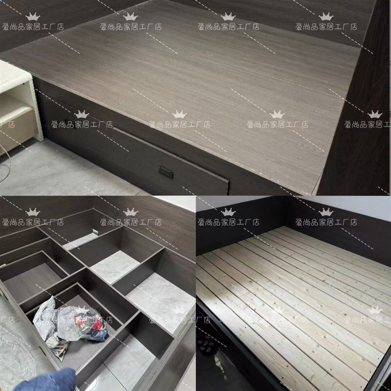 订制全实木排骨架榻榻米床板防潮透气支撑架实木整U块床架简约地