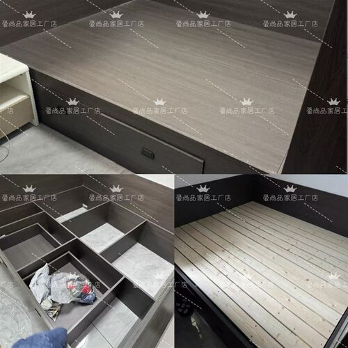 订制全实木排骨架榻榻米床板防潮透气支撑架实木整U块床架简约地