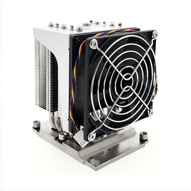 CPU双塔散热器镀镍热管温控散热器鳍片电脑机箱散热器3X647模组厂