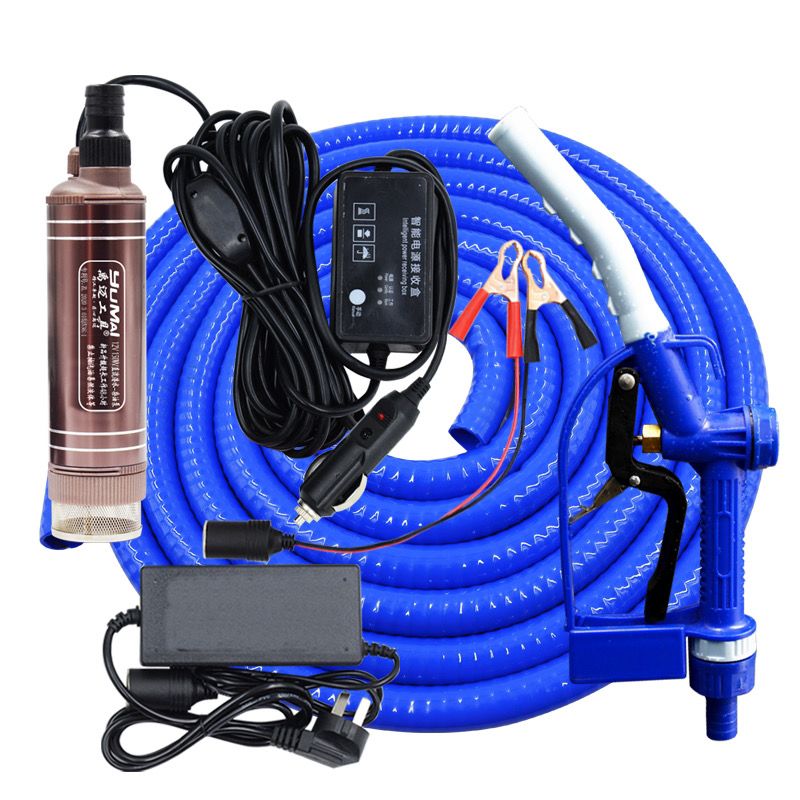 遥控开关电动抽柴油泵加油机12V24V220伏Q大功率吸油抽水家用泵