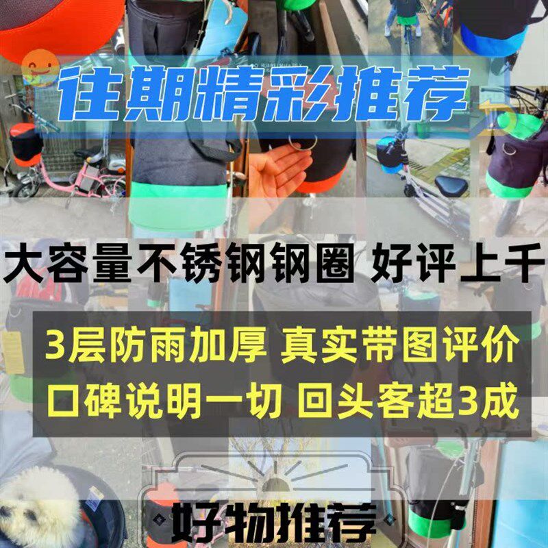 折叠自行车前车筐车篮带狗宠物便携快拆结L实帆布电动车车筐前车