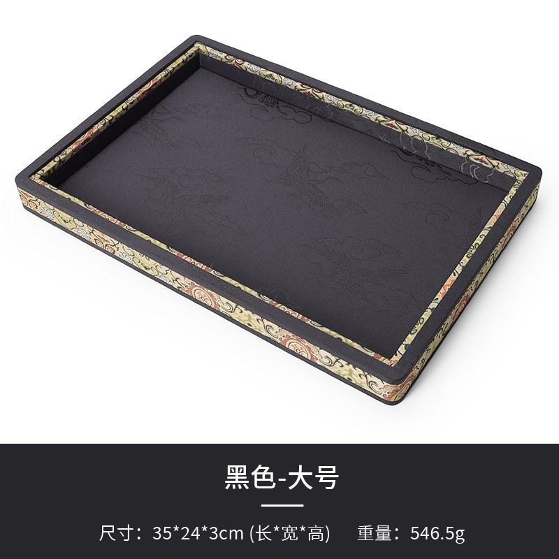 宫廷锦缎刺绣首饰盘n玉器饰品看货盘大号加厚空盘柜台珠宝展示托