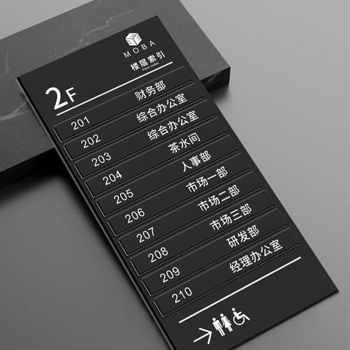 可更换楼层索引e标识牌高档亚克力公司办公室部门指示牌酒店电梯