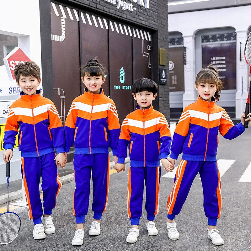 幼儿园园服春秋装小学生校t服新品英伦风儿童班服韩版运动儿童校