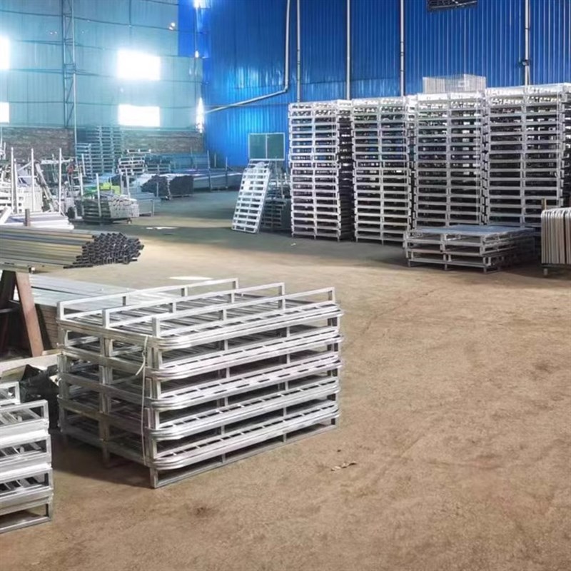叉车托盘钢制铁垫板物流仓储w货物防潮重型镀锌管金属货架铁托盘图片