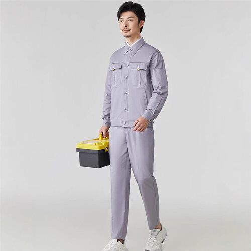 夏季薄款工作服套装男电焊工防烫耐磨劳保服工厂车Y间工装制服