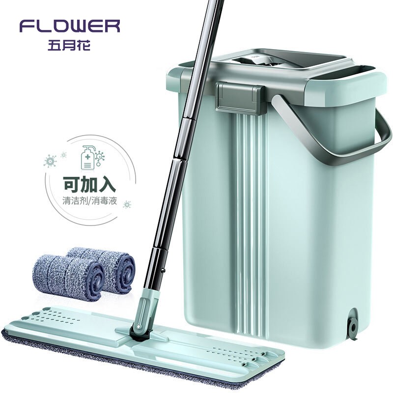 免手洗拖把家用墩j布家用懒人神器地拖一拖平板净大号拖布拖把拖