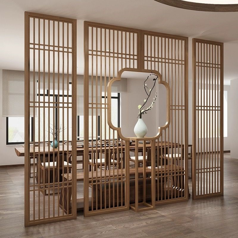 仿古门窗玄关屏风隔断客厅遮挡实木花H格定制雕花窗户新中式格栅