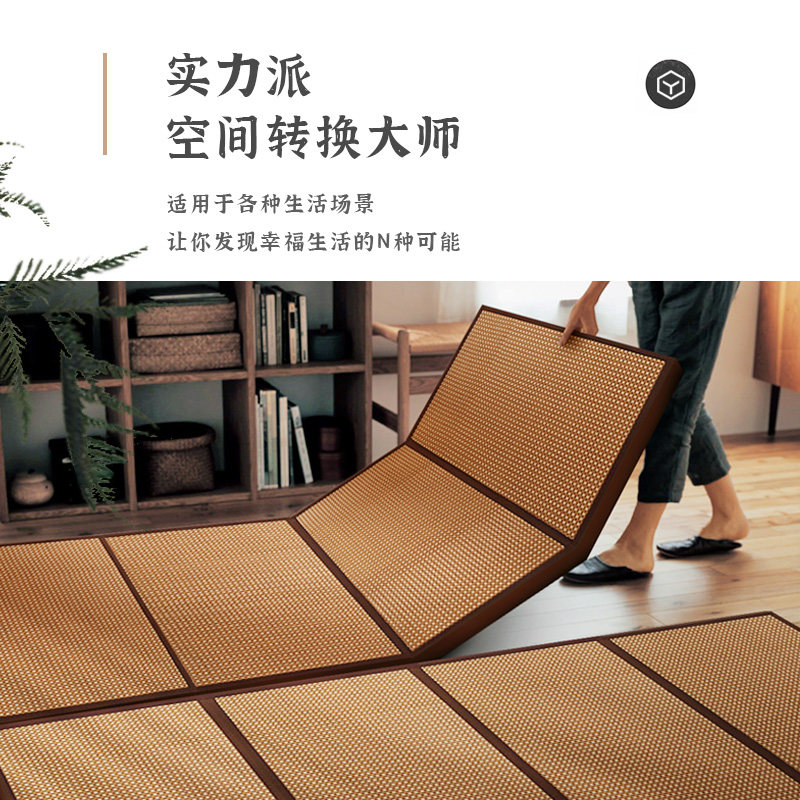 地毯榻榻米日式折叠地垫卧室客厅床E边春夏午睡加厚儿童打地铺凉
