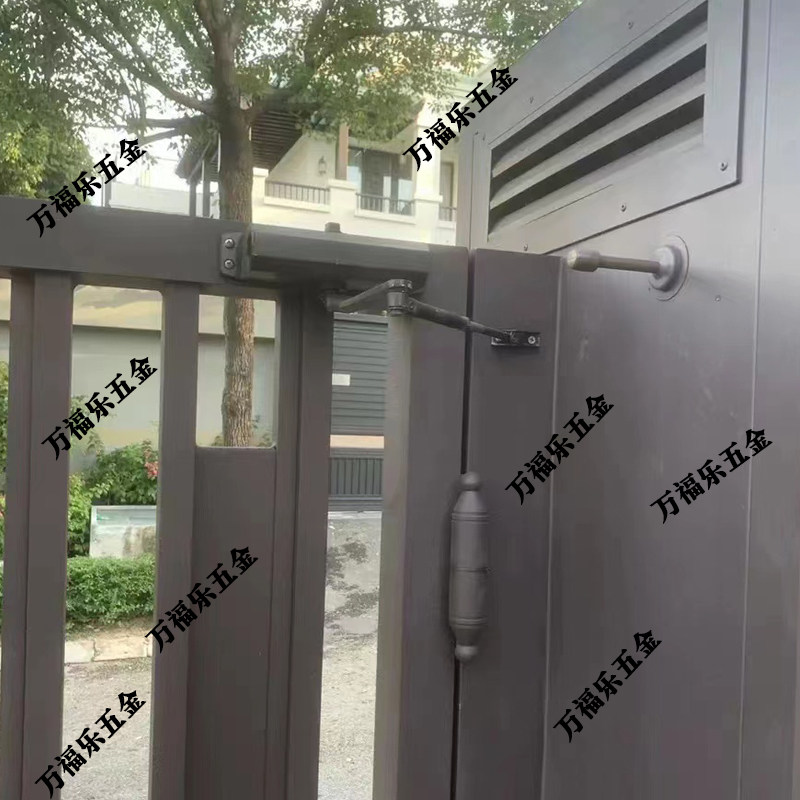 侧装式闭门器隐形门关门器内开重型门内开缓冲器 别墅.大门铁艺门图片