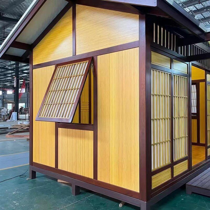 铝木阳光房铝包木设计户外v阳光房休闲简约仿古小木屋户外阳光房