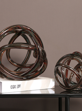 创意手工玻璃摆件家居装饰摆设B客厅餐厅玄关茶几玻璃球工艺品