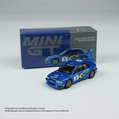 [匠心现货]MINIGT1:64 #986 斯巴鲁 WRC99 澳洲版5号合金汽车模型