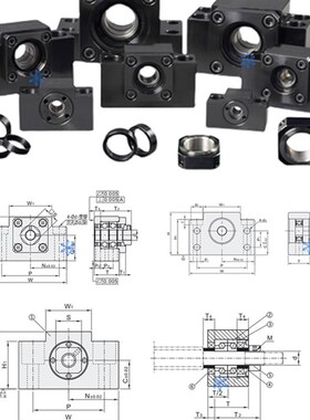 TSPB17SPBF15TSPC20SPCF25TSPA30SPAF6 8 10 12 40支撑轴承固定座
