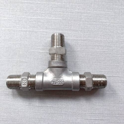 两分 不锈钢组合三通 ZG1/4 PT1/4 R1/4 55度x19牙 内丝外丝一起