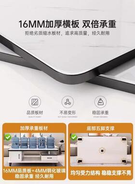 厅茶几户型家用阳台代简小客约茶桌现WEK新款钢化玻璃电视柜轻奢