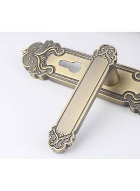 门锁室内别墅主房门锁小孩房12530双对开开实木门锁公25310