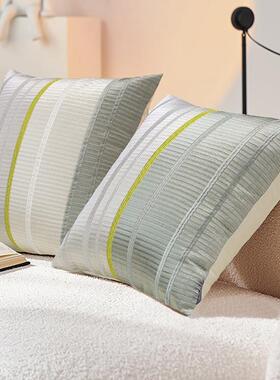 抱枕样板间客厅刺沙FS756239发靠垫靠枕绣拼腰美式靠床上靠包腰色